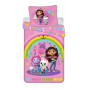 Obliečky Gabby´s Dollhouse "Rainbow Party" 140 x 200 cm + 70 x 90 cm Jerry Fabrics