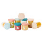 Sklenené misky s viečkami ISY Bowls 6 x 250 ml + 3 x 120 ml Babymoov