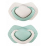 Set symetrických silikónových cumlíkov18 m+ Canpol babies Pure Color Zelený