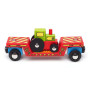Vagón s traktorom + 2 koľaje Bigjigs Rail