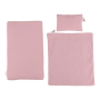 Postieľka pre bábiky drevená s perinkou Pink Little Dutch