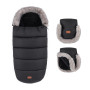 Set zimný fusak Comfy 4 v 1 + rukavice na kočík Furry Petite & Mars