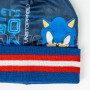 Sada čiapky rukavice a nákrčník Sonic