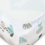 Bavlnená prestieradlo do postieľky Safari II 120 x 60 cm New Baby