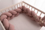 Mušelínový mantinel vrkoč 200 cm Babymatex - chránič do postieľky