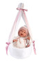 Obleček pre bábiku New Born veľkosti 40-42 cm s nosítkom cez rameno Llorens