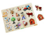 Drevené puzzle Farma 14 dielikov 2Kids Toys