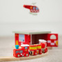 Hasičský vlak + 3 koľaje Bigjigs Rail