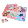 The Wildies Family drevené puzzle Feel & Touch