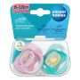 Cumlík svietiaci silikónový symetrický Nightglow Canpol babies 6 - 18 m 2 ks