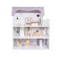 Drevený domček pre bábiky s nábytkom Rose Montessori Baby Mix