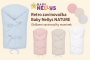 Klasická retro zavinovačka Nature šnurovacia s výplňou 70 x 77 cm Baby Nellys