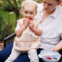 Nepremokavá zásterka – podbradník Bear béžový BabyOno