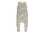 Celoročný spací vak s nohavicami Vintage Animals Sleepee Sky Blue/Cream