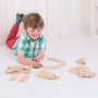 Drevené koľaje set 24 dielov Bigjigs Rail