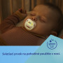 Cumlík svietiaci silikónový symetrický Love Mum & Dad 0 - 6 m, 2 ks Canpol babies