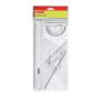 Herlitz - Sada pravítok pre geometriu 4 ks