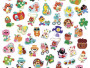 Veľké samolepky Jar 50 ks Stickers Janod
