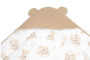 Baránková zavinovačka s kapucňou bavlna/baránok Teddy