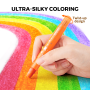 Jemné voskovky Zmývateľné Glitter 24 ks