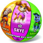 Lopta Paw Patrol gumová - nenafúknutá 23 cm