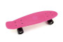 Skateboard - pennyboard 60cm, nosnosť 90kg, kovové osi, ružová farba, čierna kolesá