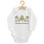 Detské body s potlačou Ľudový vzor Dievčica z Moravy New Baby