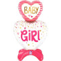 Torta samostojaca Baby Girl 28"/71cm fóliový balónik nafukovací