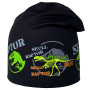 Funkčná obojstranná čiapka Dinosaury RDX Čierna/zelená