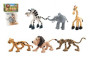 Zvieratká veselé safari ZOO 9-10cm 6 ks