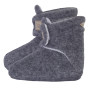Papučky Fleece bambus Outlast® tm. šedý melír/pruh bielosivý melír Little Angel