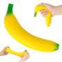 Mega squeeze strečový mačkací banán 37 cm - antistresová naťahovacia hračka Mega squeeze