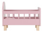 Postieľka pre bábiky drevená s perinkou Pink Little Dutch