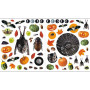 400 samolepiek Halloween