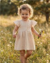 Dojčenské mušelínové šaty beige New Baby