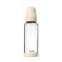 Antikoliková sklenená fľaša so silikónovým cumlíkom 240 ml BIBS