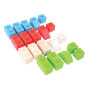 Bigjigs Baby Drevené Spojkocky Primary set