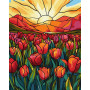 Maľovanie podľa čísel - Tulipánové pole 40 x 50 cm
