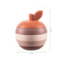Silikónová skladacia hračka Apple Multicolor
