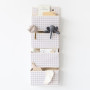 Závesný organizér Recycled Gringham Beige 3 SPROUTS