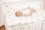Bavlnená prestieradlo s gumou a potlačou 70 x 140 cm Babymatex