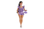 Barbie Deluxe modelka - Fialové šortky