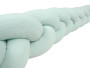 Mušelínový mantinel vrkoč 200 cm Babymatex – chránič do postieľky Mint