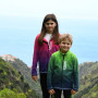Fleecová mikina detská Mozaika - fialová Wamu
