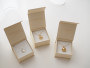 Tehotenský šperk bola Moon strieborná s brúseným povrchom + retiazka Moniel