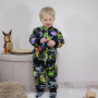 Mikina na zips Hraví dinosaury - čierna Esito