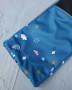 Softshellové nohavice detské Jednorožce - petrolejová Wamu