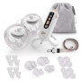 Odsávačka materského mlieka Double Hands-free Gentle Flow Kinderkraft