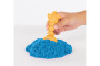 Škatuľa tekutého piesku s podložkou modrá Kinetic Sand