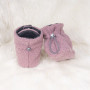 Capáčky Teddy fleece double Cyclamen pink ružová Esito